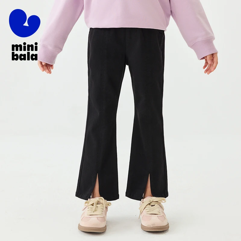 

Mini Bala Jeans Girls 2025 Spring Summer Stretchy High Elastic Denim Pants Mommy and Me Outfit