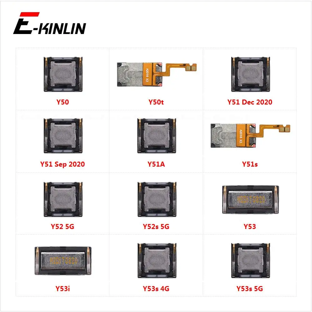 Earpiece Receiver Front Top Ear Speaker Flex Cable Parts For Vivo Y50 Y50t Y51 Y51A Y51s Y52 Y52s Y53 Y53i Y53s 2020 5G 4G