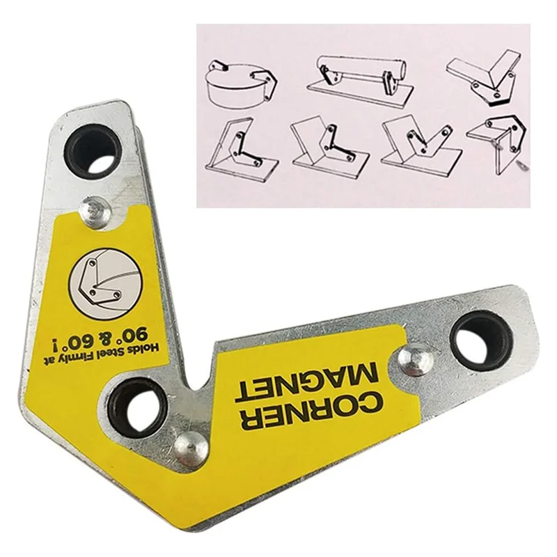 

【Best Selling】Welding Fixer 60/90/120°Degree Multi-Angle Magnet Weld Positioner Ferrite Auxiliary Locator Welding Positioner