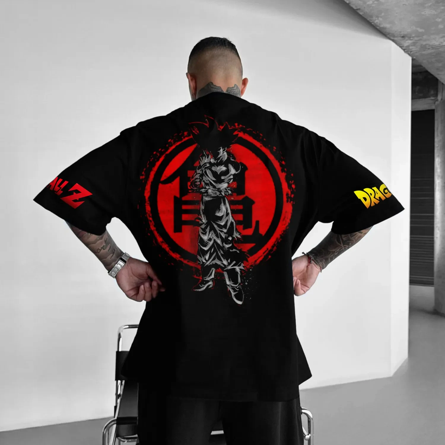 Dragon Ball Animation GOKU Vegeta T-shirt stampata in cotone Tendenza estiva Girocollo da uomo e da donna allentato Maniche corte ins