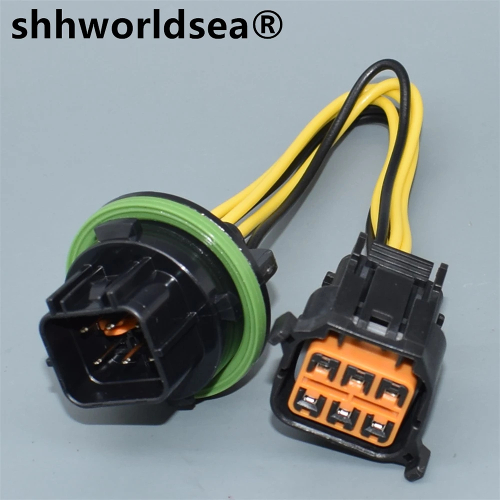 shhworldsea 6 Pin Automotive housing plug wiring cable Car headlight connector Light Lamp Plug HP066-06021 for Hyundai KIA