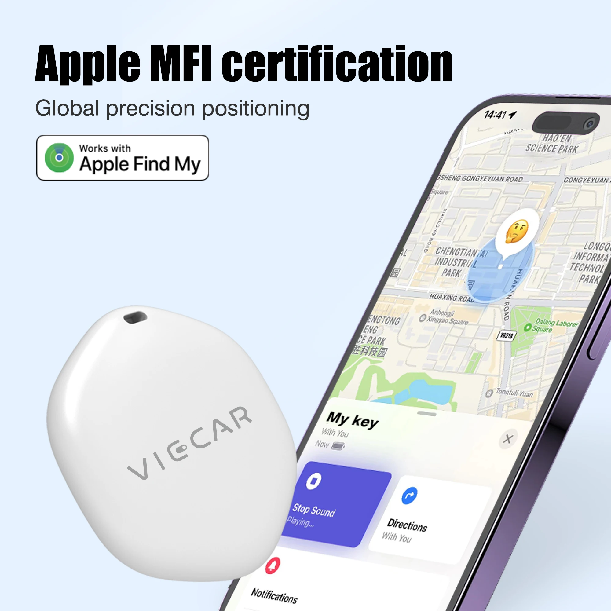 

Миниатюрный GPS-трекер CPVAN с Bluetooth для Apple, найдите мое устройство против потери, напоминание о потере, поиск ключей, для домашних животных, собак, детских сумок, кошелек, автомобильный локатор