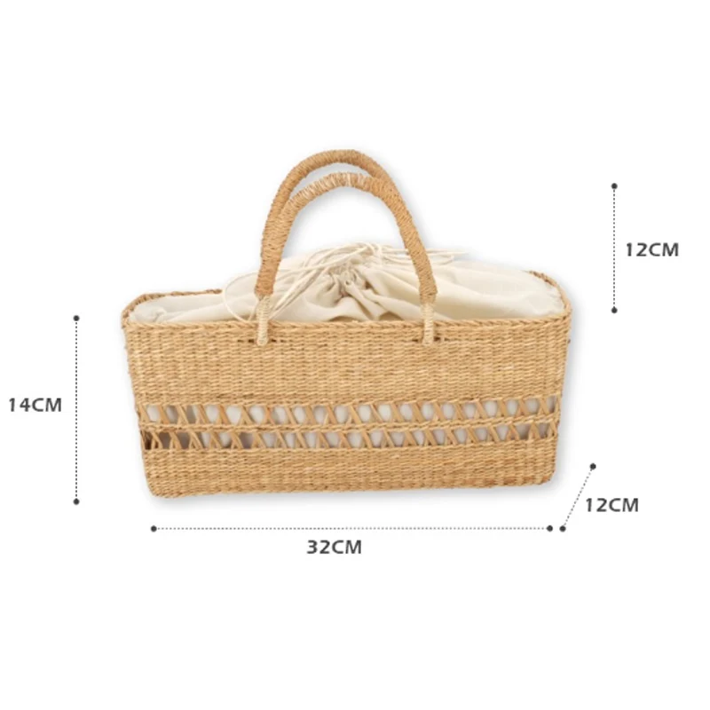 New Hollow Out Hobo Shoulder Bags Women Summer Beach Woven Straw Bag Large Capacity Purse Handbags bolsa