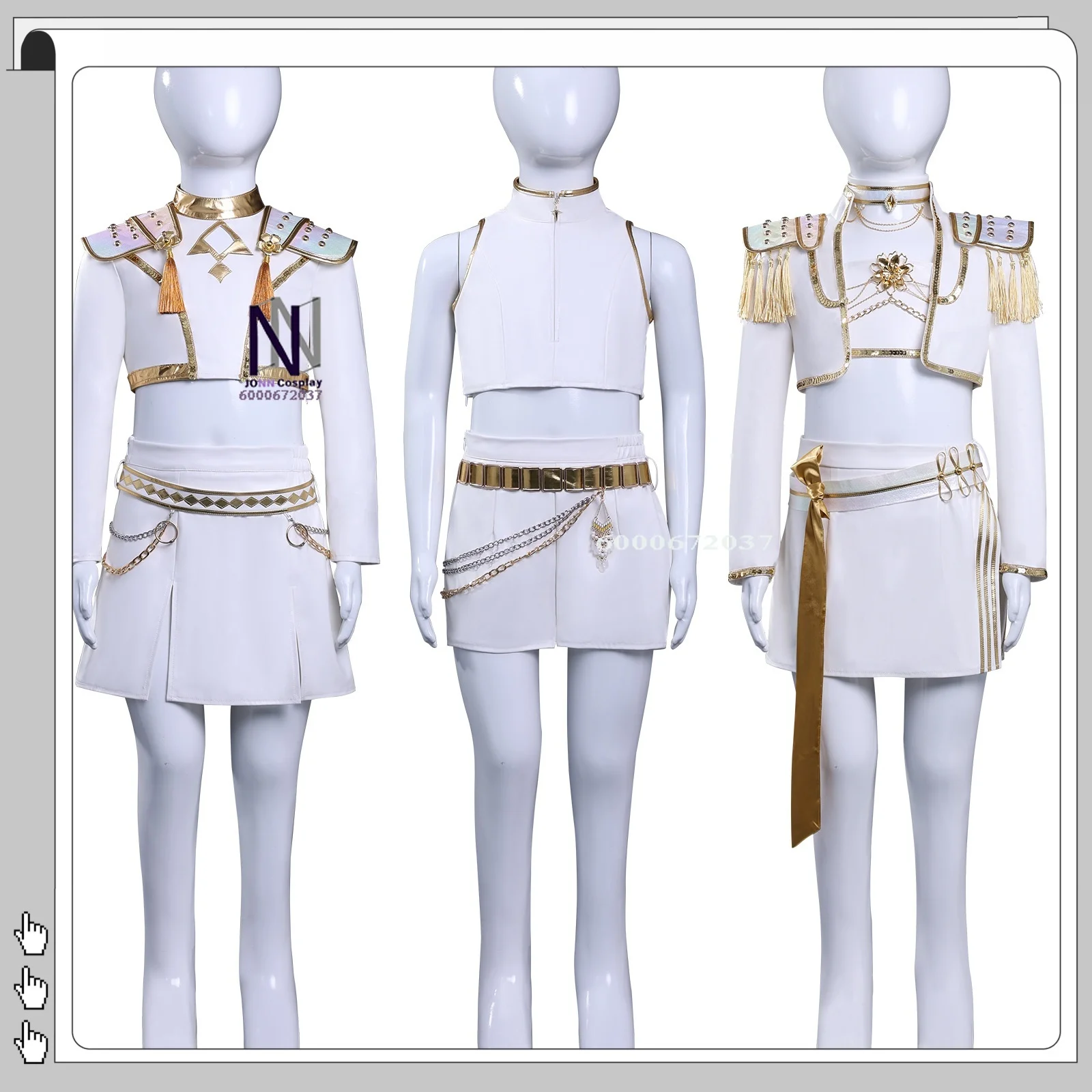 

Witch Hunter Group Korean Pop Wave Cosplay Costume Mila Zoe Lumi Light Skin Tone Children's Version Anime-style Role-playing