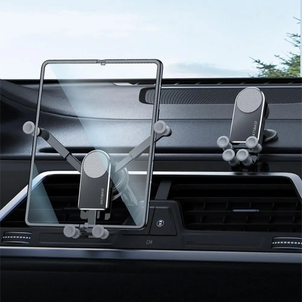 

1Pc Car Mounted Gravity Car Air Outlet Adhesive Retractable Holder Phone Phone Stable Metal Car Holder Q9K8