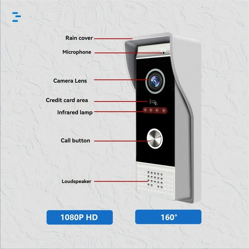 TUYA Wifi Video Deurbel Intercom Systeem Met 10Inch Touch Monitor Beveiliging Voor Villa Home Access