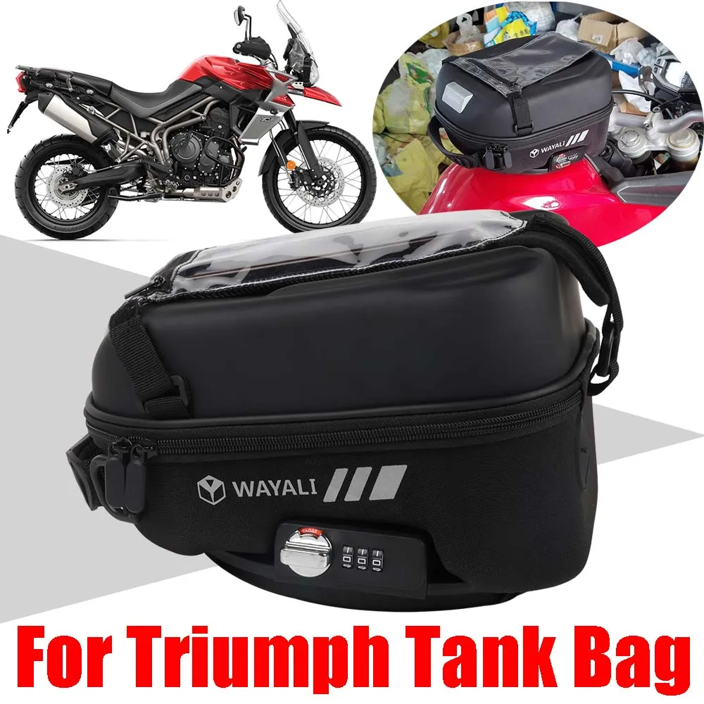 

Tank Bag For TRIUMPH TRIDENT 660 STREET TRIPLE 765 TIGER 800 SPORT 850 900 955 1200 Accessories Waterproof Storage Bags Tanklock