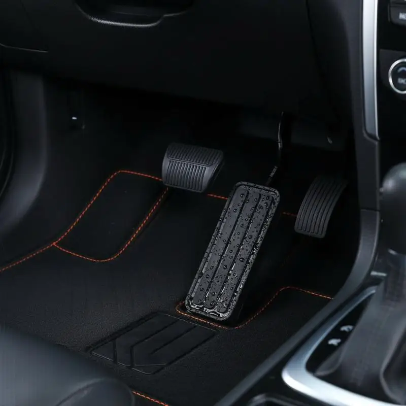 Car Pedal Pad High Grip Leather Rubber Anti Slip Protector for Clutch Accelerator Brake Easy Clean Auto Replacement Accessory