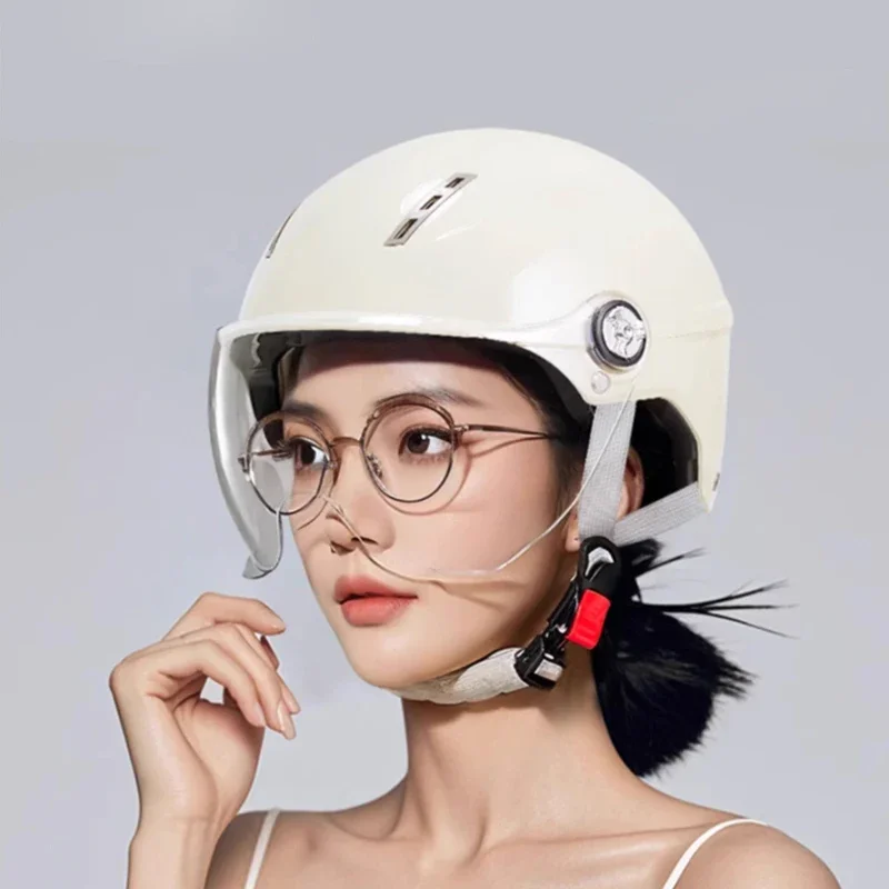 2025년 신형 유니섹스 여름 라이딩 헬멧: 3C 인증 전기 자전거 & 오토바이용