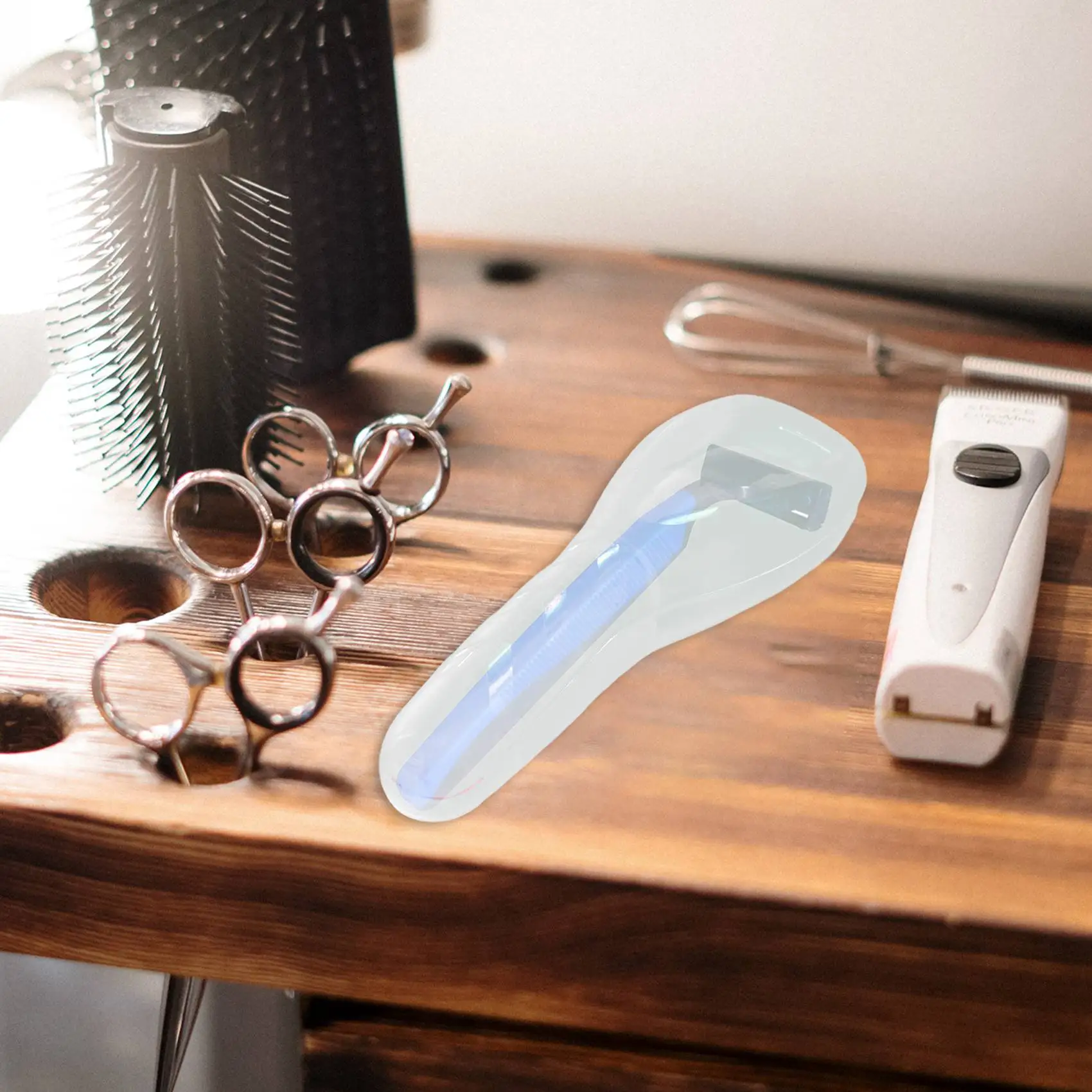 Portable Men's Razor Box Razor Blades Holder Shaving Machine Storage Box Shaver Travel Case for Gillette (Not Include Shaver) HY