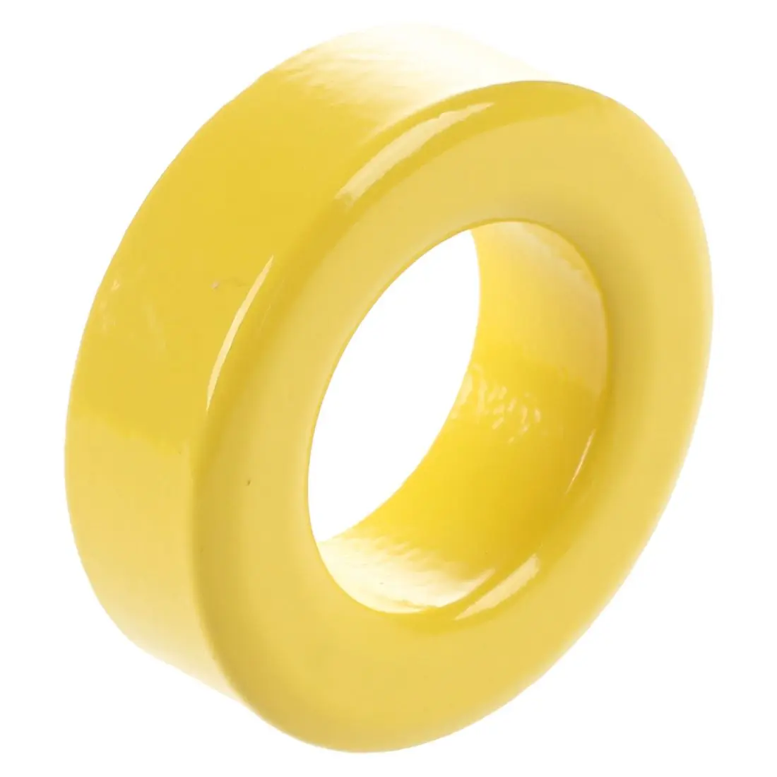 2 Pcs 33mm x 19mm x 11mm Yellow White Iron Core Ferrite Rings Toroid