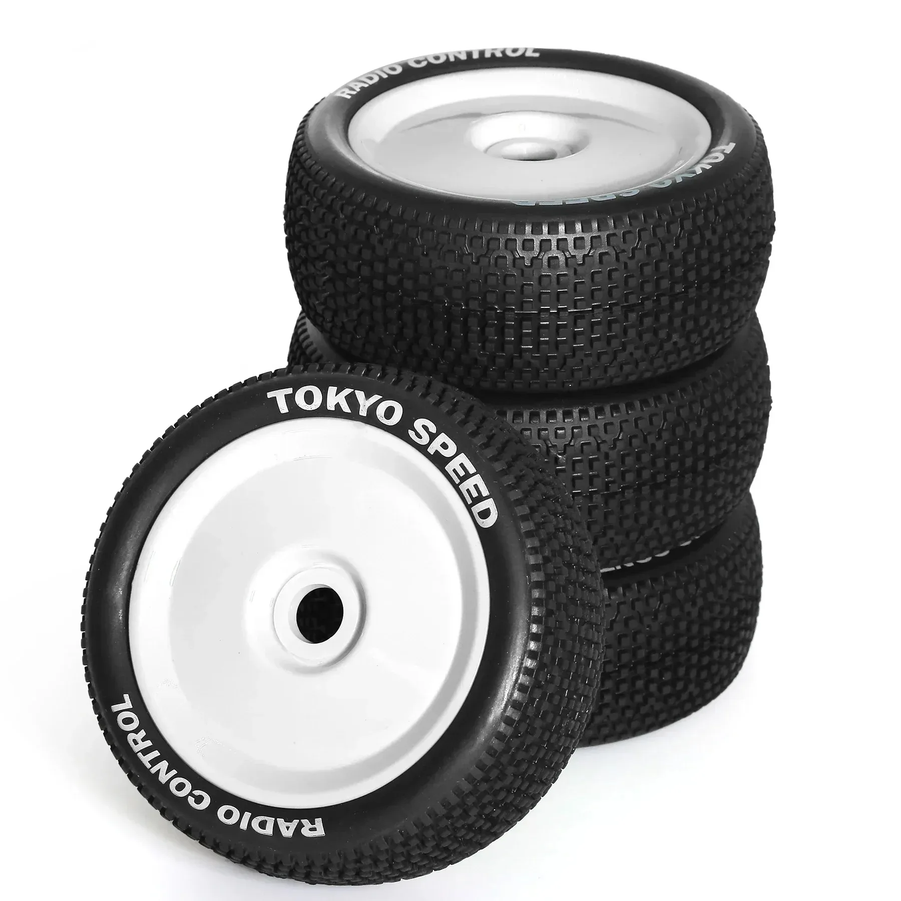 4pcs 110mm 1/8 RC Off-Road Buggy Wheels Tire 17mm Hex for ARRMA Typhon Talion Traxxas Redcat Team Losi Kyosho HPI HSP VRX RC Car view 6