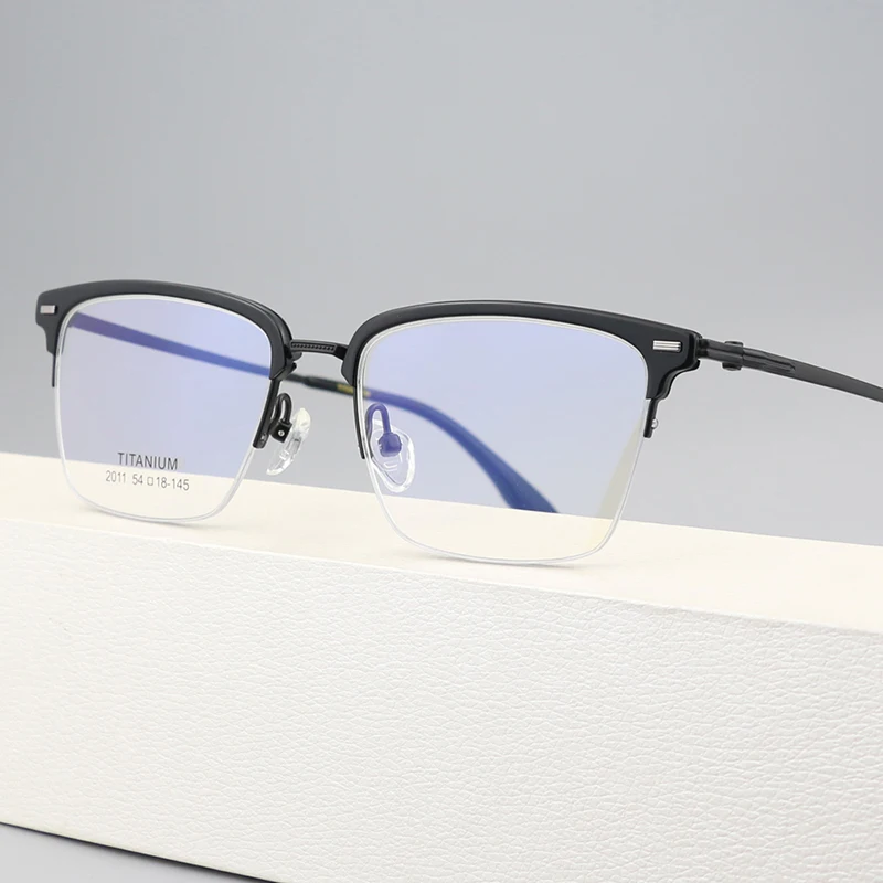 

High Quality Titanium Ultralight Glasses Frame Japanese Handmade Retro Square Men Fashion Eyeglasses Women Eyewear Spectacles