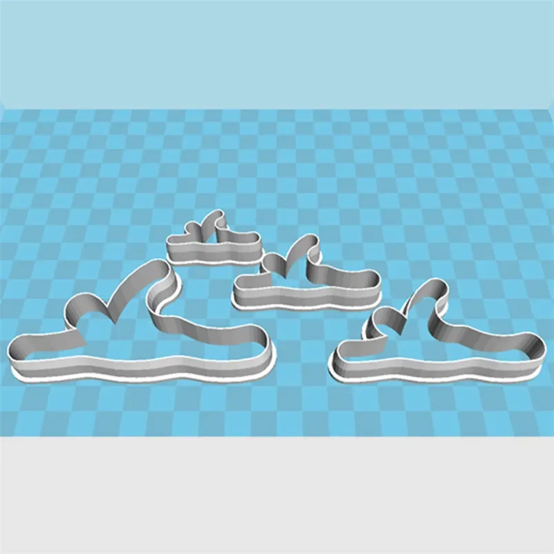 Four Specifications Cartoon Pencil Character Sports,Swimming,Plastics Mould,Cake Fondant Tool,Cookie Sushi and Fruit Cutters