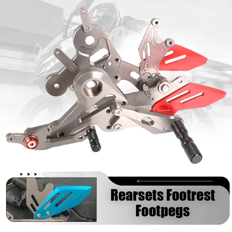 

Footrest Foot Pegs Motorcycle Adjustable Rear Set Rearsets Aluminium FOR CFMOTO 450 SR 450SR 450 SS 450SS 2022 2023 2024