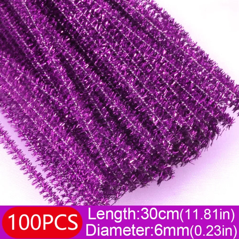 

30 см блестящие стебли из синели, торсионный бар, шерстяной верх, принадлежности для рукоделия, рождественские проволочные палочки