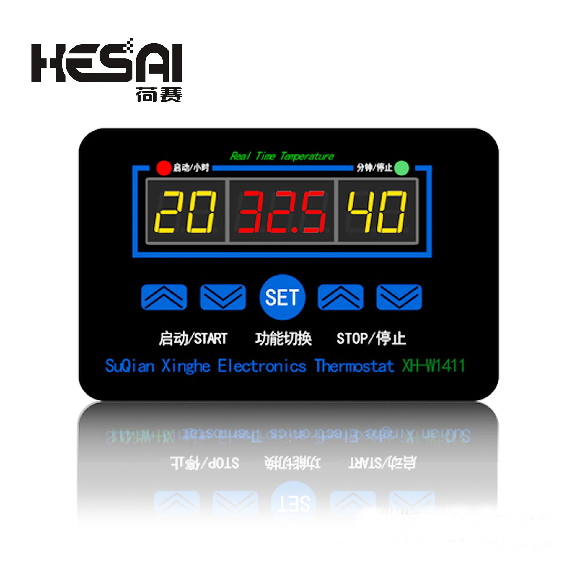 XH-W1411 Thermostat LED Digital Temperature Controller AC 110V 220V 10A Switch Thermometer Smart Temperature Regulator DC 12V