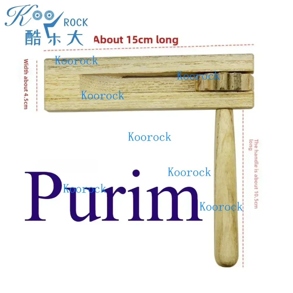 Purim noise generator,Jewish Kids Musical Toys noise maker Wooden fish Double horn Single sound tube Soundboard