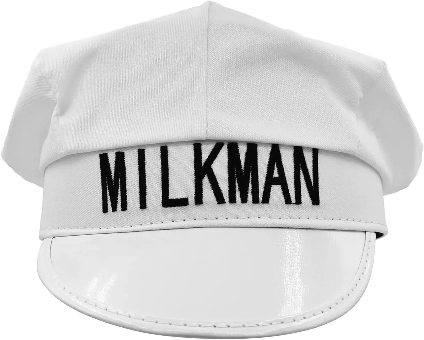 Nicky Bigs Novelties White Milkman Milk Man Hat Unisex Adult Adjustable Size Cap Halloween Accessory