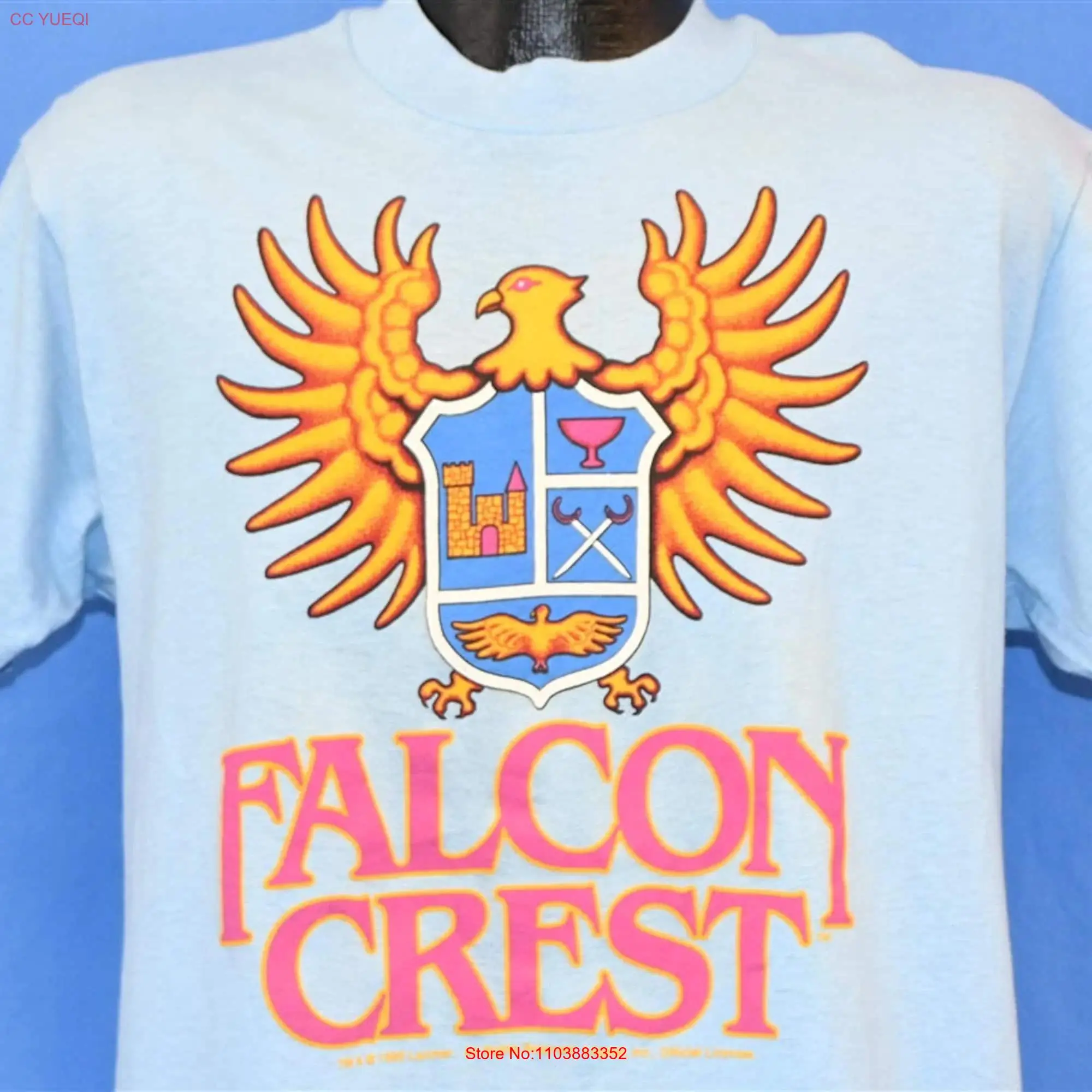 80s Falcon Crest CBS Soap Opera TV Show Promo Deadstock t shirt Large