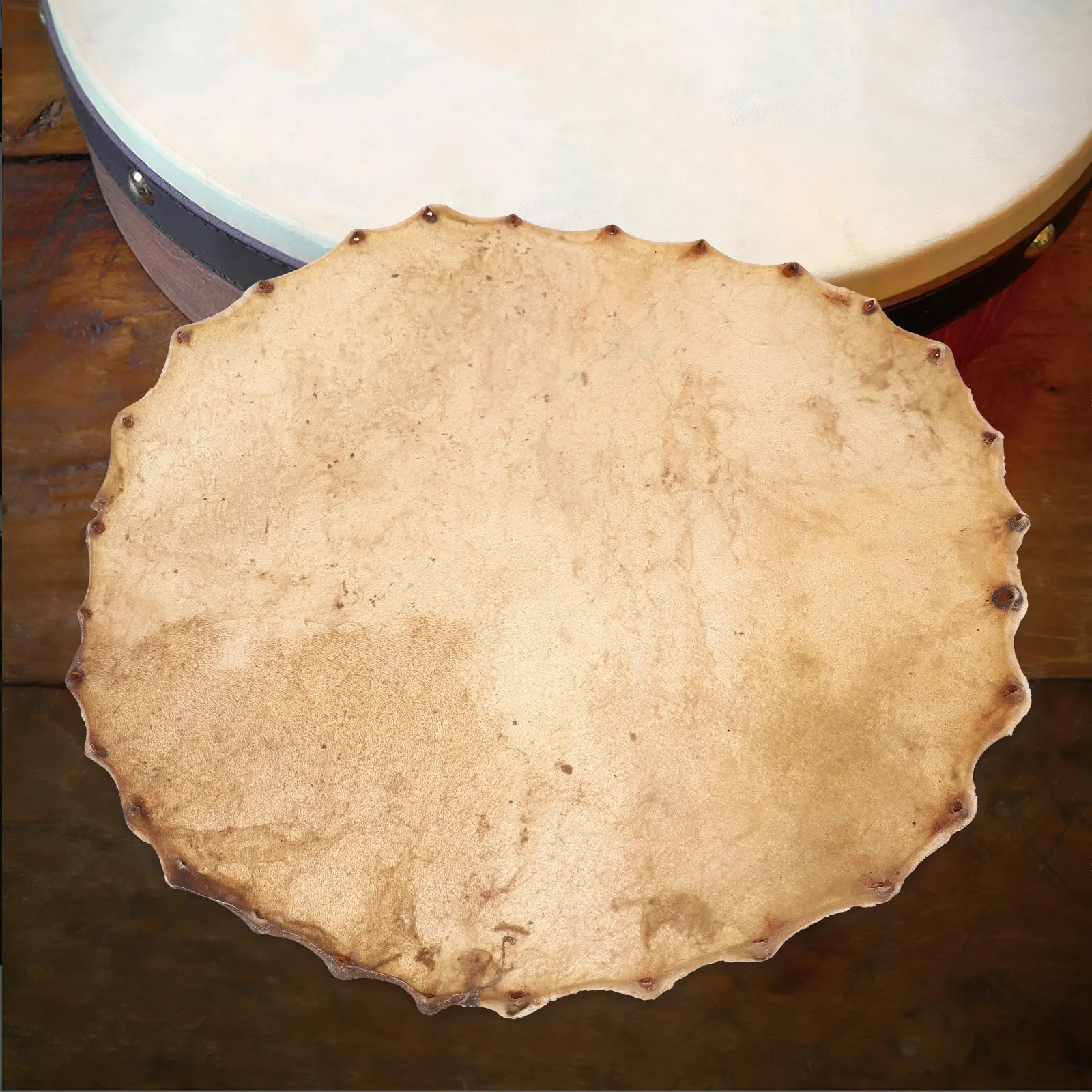 

Круглая кожаная пленка из бычьей кожи для малого барабана, для замены пластины ударного инструмента, для ручного барабана, малого барабана, тамбурина