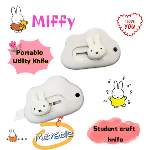Miffy rabbit art knife creative personality ins cartoon cute portable student handmade paper-cut open express box opener knife