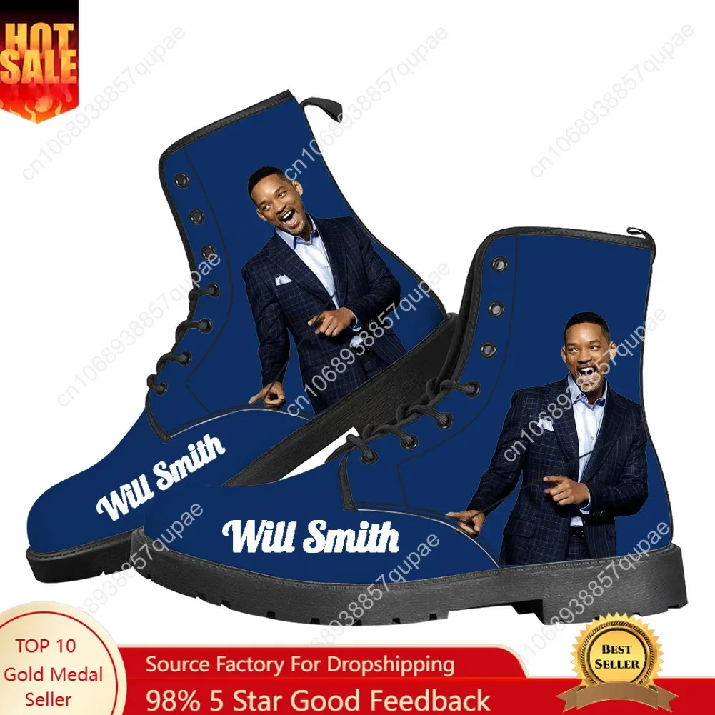 

Will Smith Casual Boots American Rapper Mens Womens Teenager Shoes Fashion 3D Boot Outdoor High Quality Customize Made Shoe