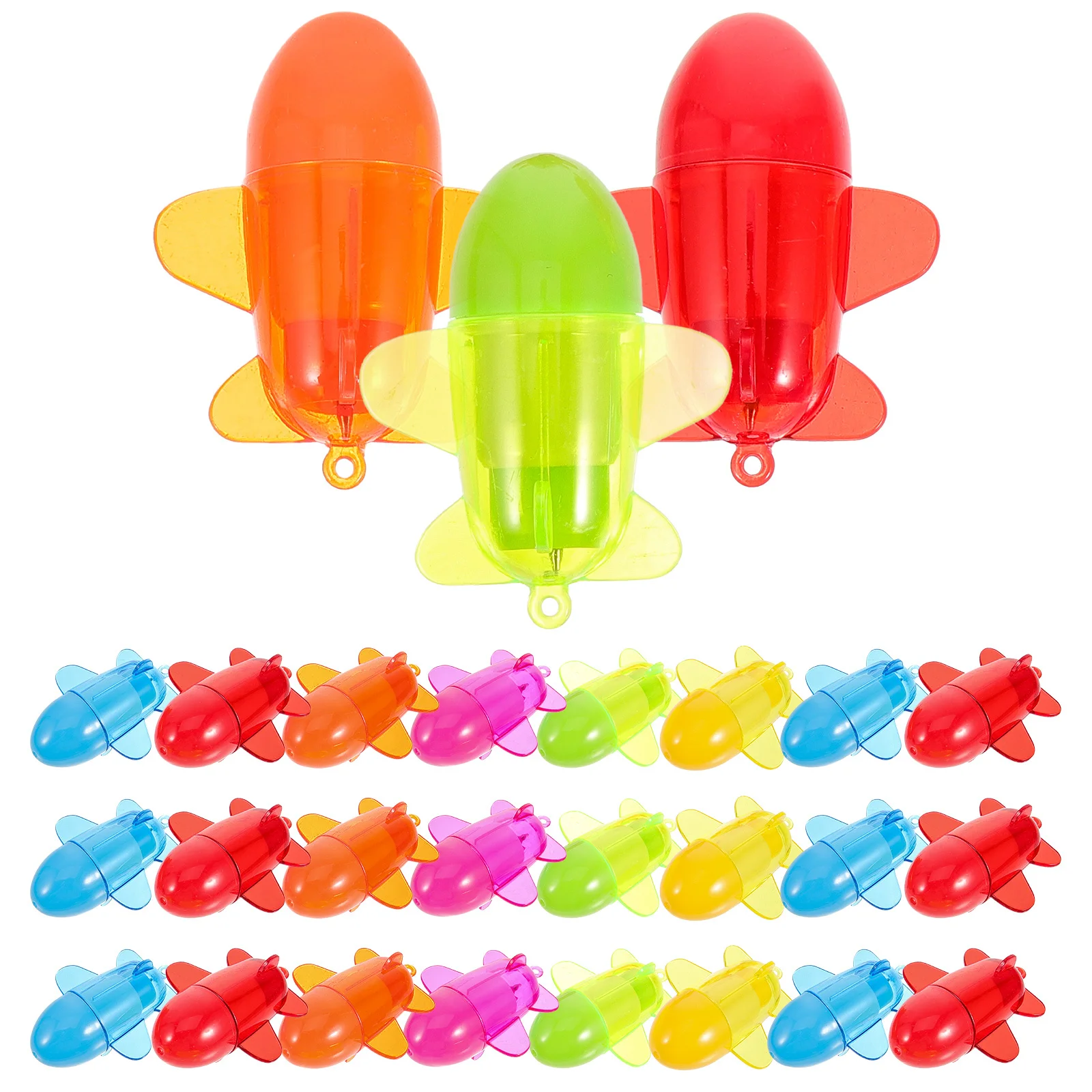 60pcs Cartoon Plane Multifunction Fun Ballpoint Pen For Kids Students Portable Mini Pens Writing Supply School Stationery Gift