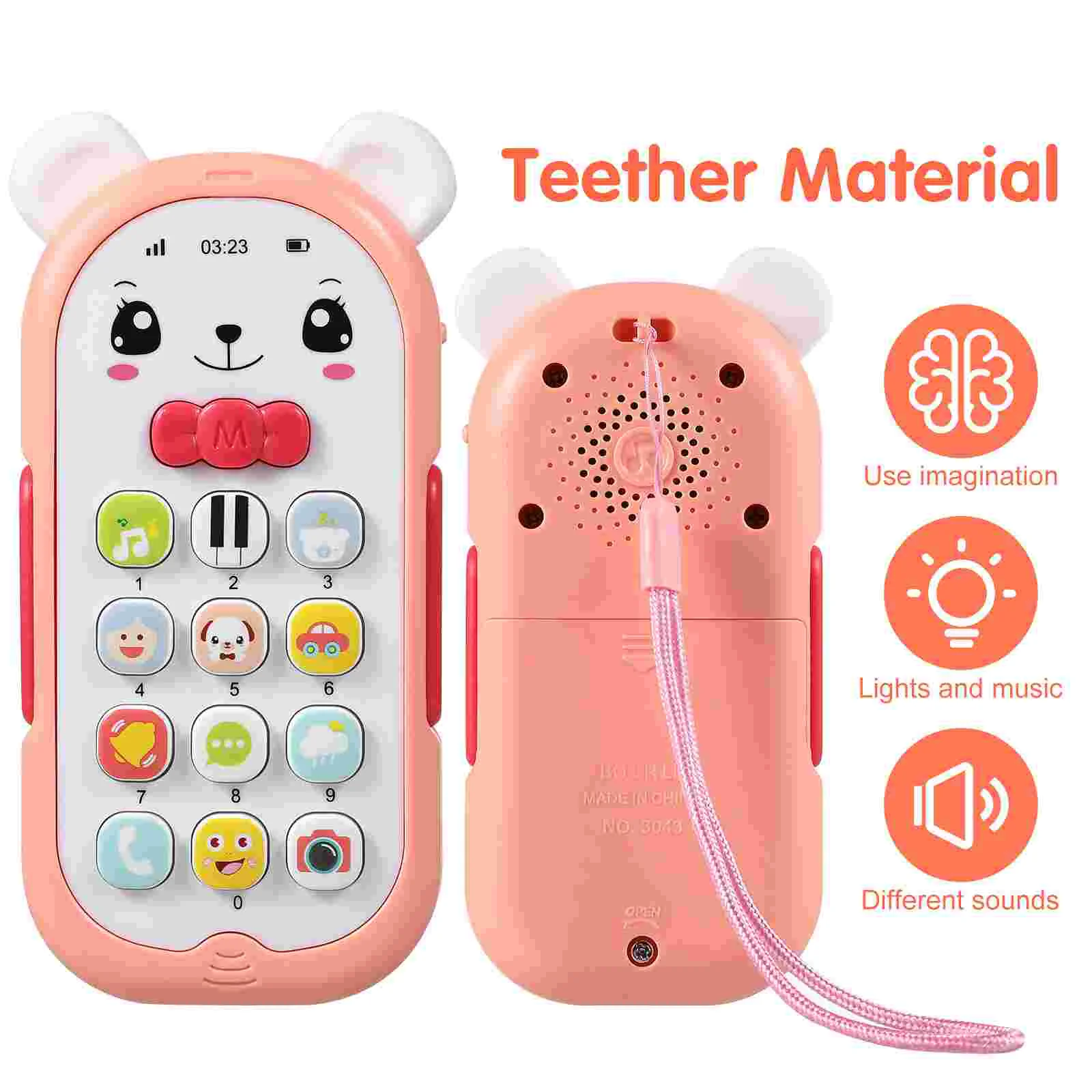 

Toddler Girl Toys Children's Mobile Phone for Instruments Phones Kids