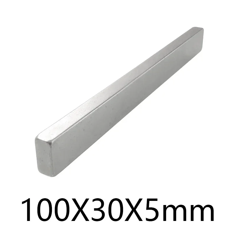 1-5 pces 100x30x5 N35 NdFeB Block rare earth magnet 100x30x5 mm Neodymium Permanent Magnets Rare Earth Industry Magnet 100*30*5