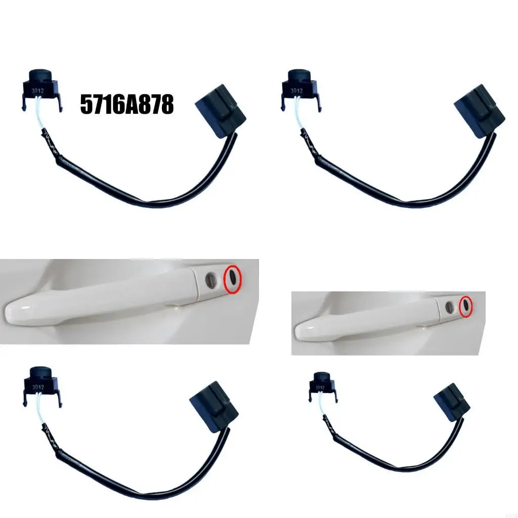 

Natural Rubber Mix Car Exterior Handle Switches 5716A878 5716A260 80618W000P Optimized For Harsh Weather Conditions H9EE
