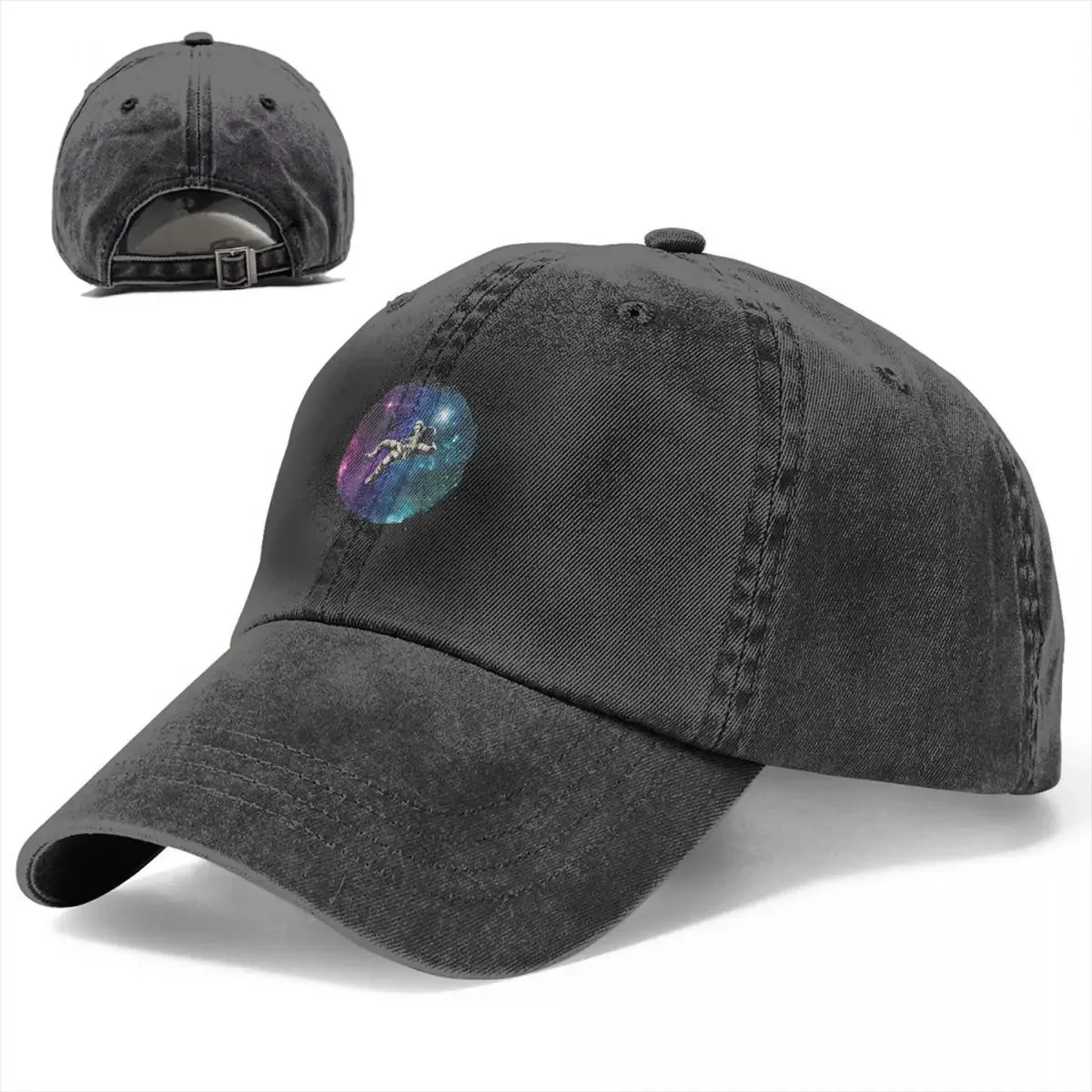 Space Fantasy Astronaut Print Summer Baseball Caps Washed Hats Cap Vintage Funny Summer for Men Women