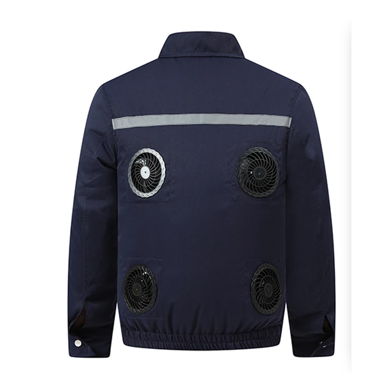 Veste coréenne respirante pour homme, manteau cargo, grande taille, USB, ventilateur de refroidissement haute puissance, climatisation, adt imbibé, nouveau, 2024