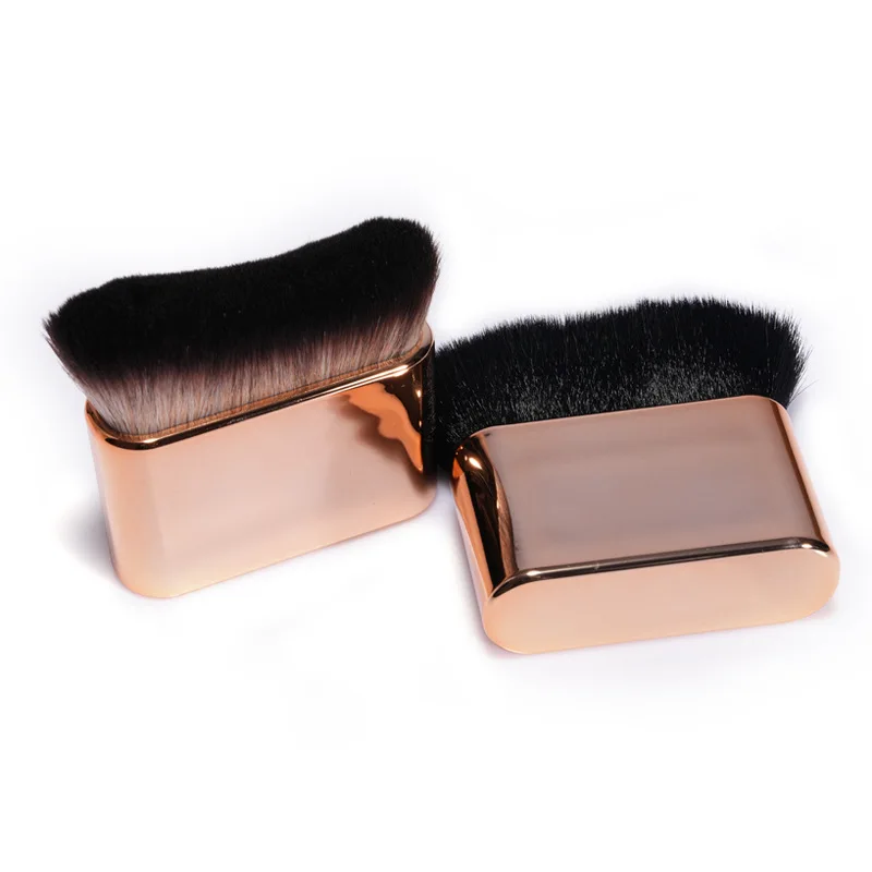 

2Pcs/Lot DIY Oversized Soft Hair Foundation Loose Powder Brush Bamboo Flat Arc Makeup Appliances Tools HA1944