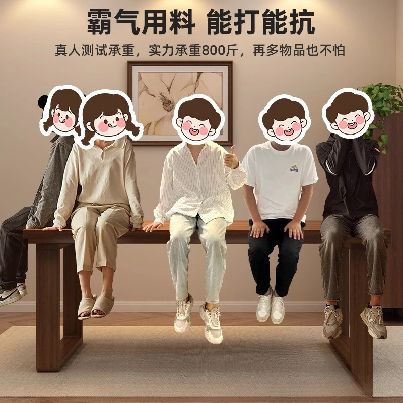 Desk to living room Solid wood core Home student study desk Computer table Double long table Large board table