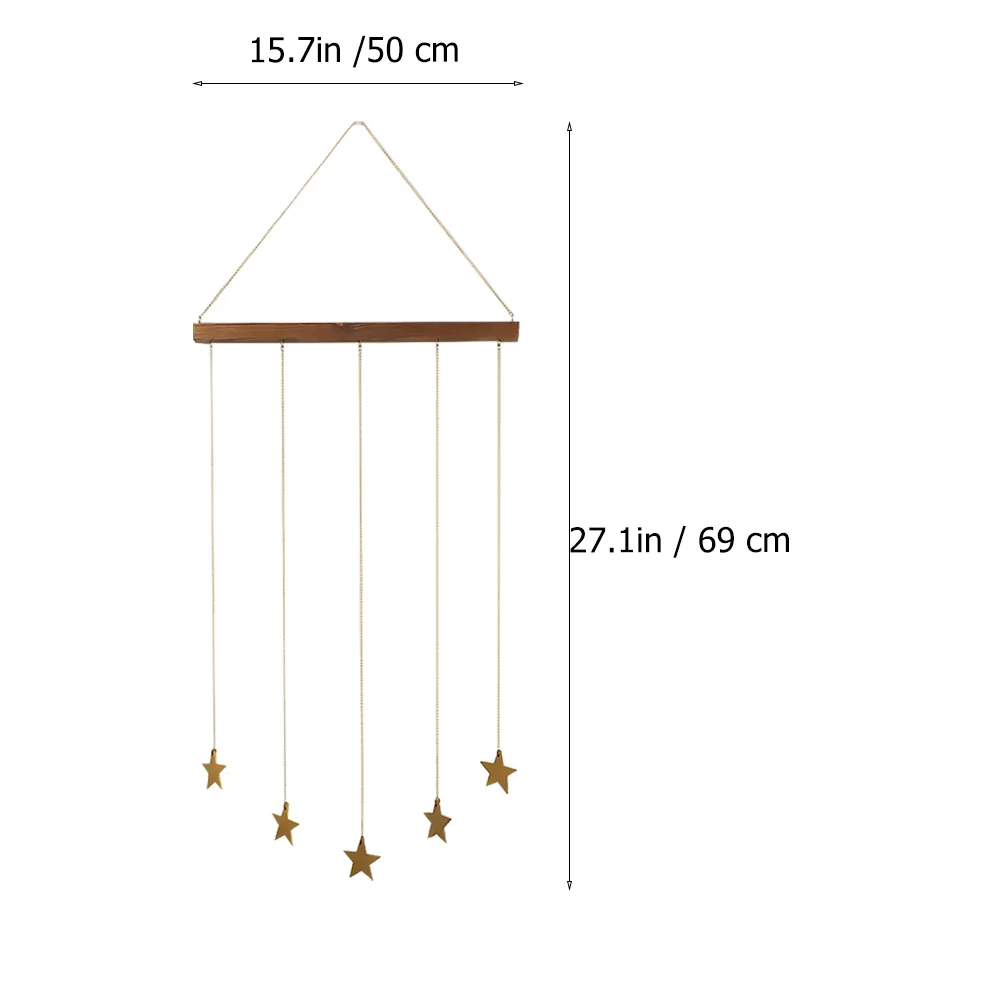 رف عرض صور معلق بتصميم نجمة خشبية، منظم صور معلق على الحائط، ديكور حائط مثالي للمنزل والمكتب