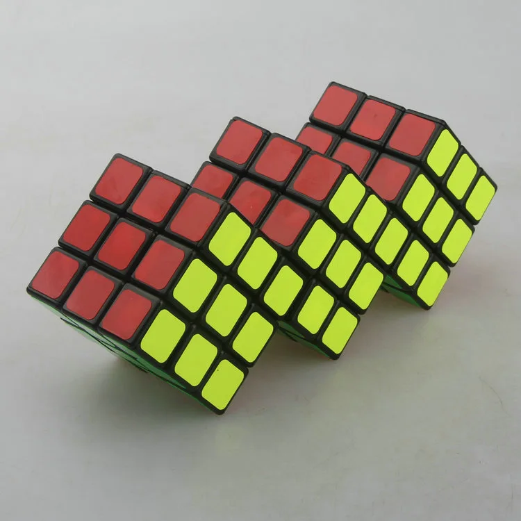 [Wisdom] Fundo Preto 3x3 Cubo Quebra-cabeça 3 Consecutivo 3 Cubo Irregular Rotação Restrito Cubo Mágico Brinquedos Fidget Presentes para Crianças
