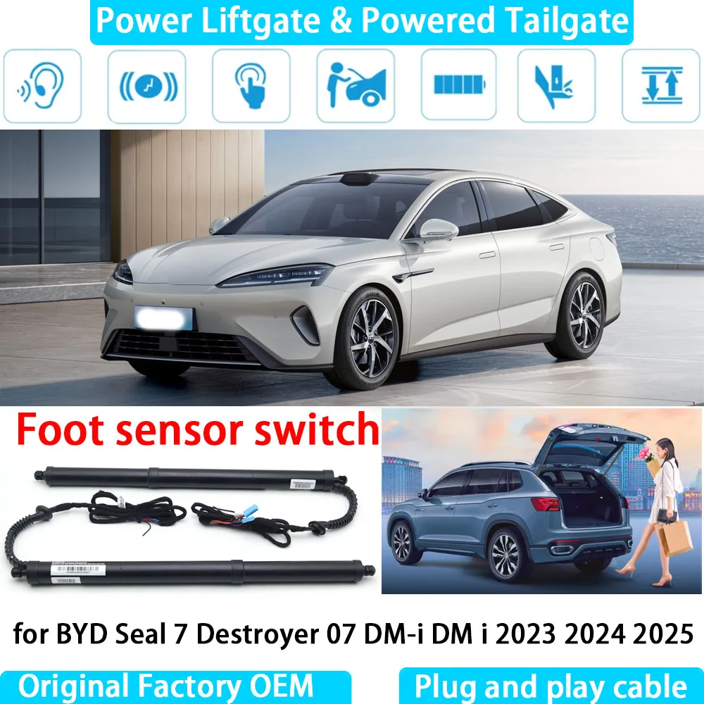 

for BYD Seal 7 Destroyer 07 DM-i DM i 2023-2026 Automatic Electric Power Liftgate Powered Tailgate Strut Tail Gate Lift System
