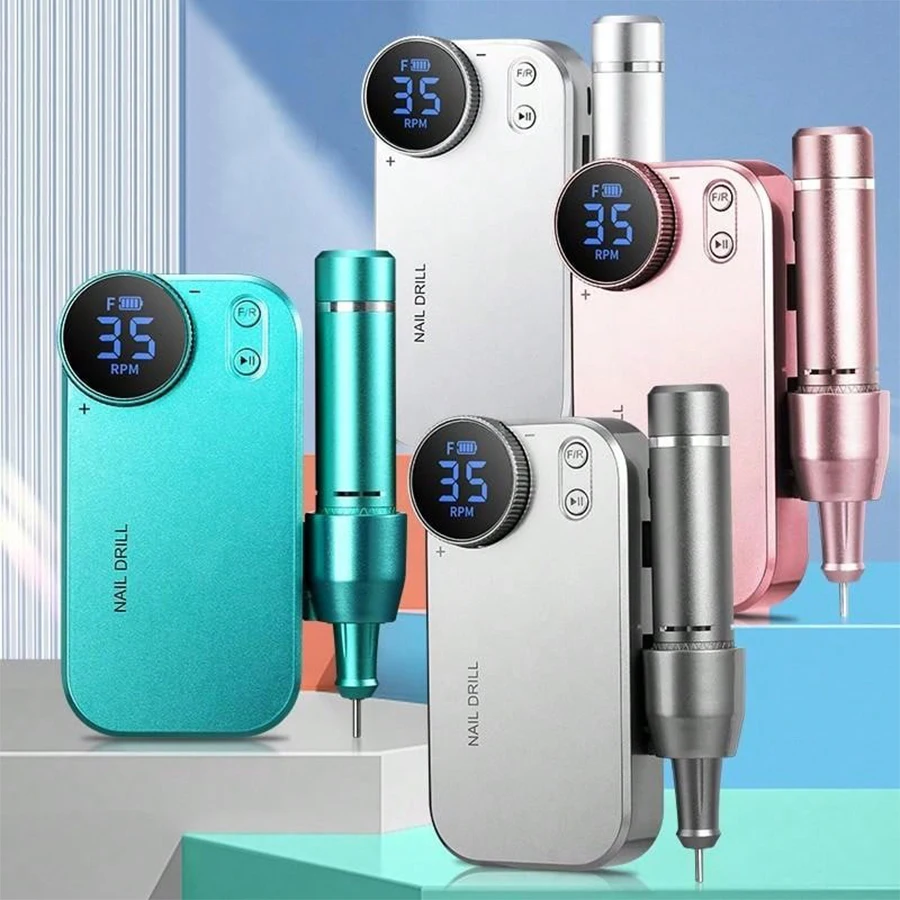 

Профессиональная портативная перезаряжаемая дрель для ногтей, полировщик для ногтей, ручные многофункциональные маникюрные инструменты, многоцветные