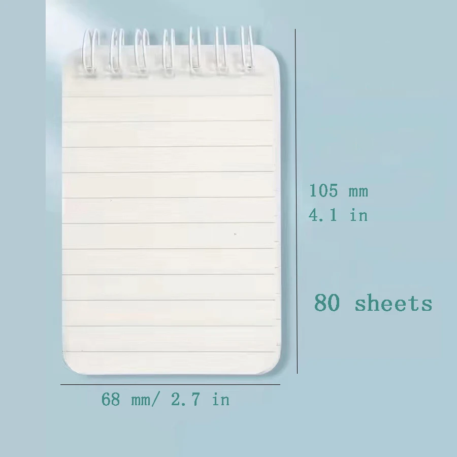 A7 Pocket  Notebook Portable Mini Memo Simple Small  Notepad Coil Booklet Office Stationery