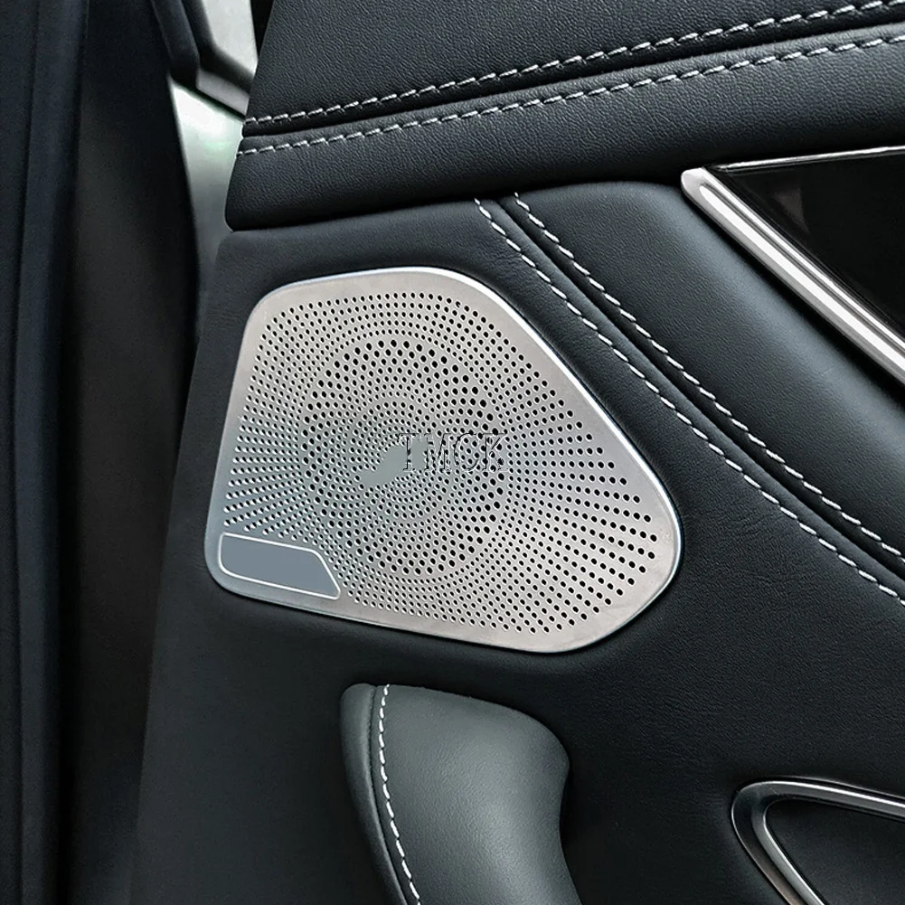 NEW For Mercedes Benz CLS Class C257 AMG GT50 2018-2023 Stainless Steel Car Accessories Front Rear Door Audio Speaker Cover Trim