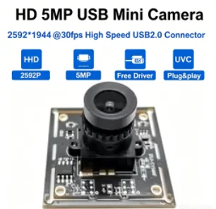 

5MP HD 4K CMOS Sensor USB 2.0 Camera Module 30FPS IMX415 /IMX362 / IMX335 / 2K F5253 MJPEG YUY2 UVC OTG Video Webcam Plug&Play