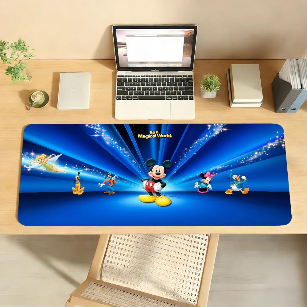 

M-Mickey M-MouseS Clubhouse Mouse Pad RGB LED Non-slip Rubber Gaming Accessories Large XXL Computer Office Keyboard DeskMat