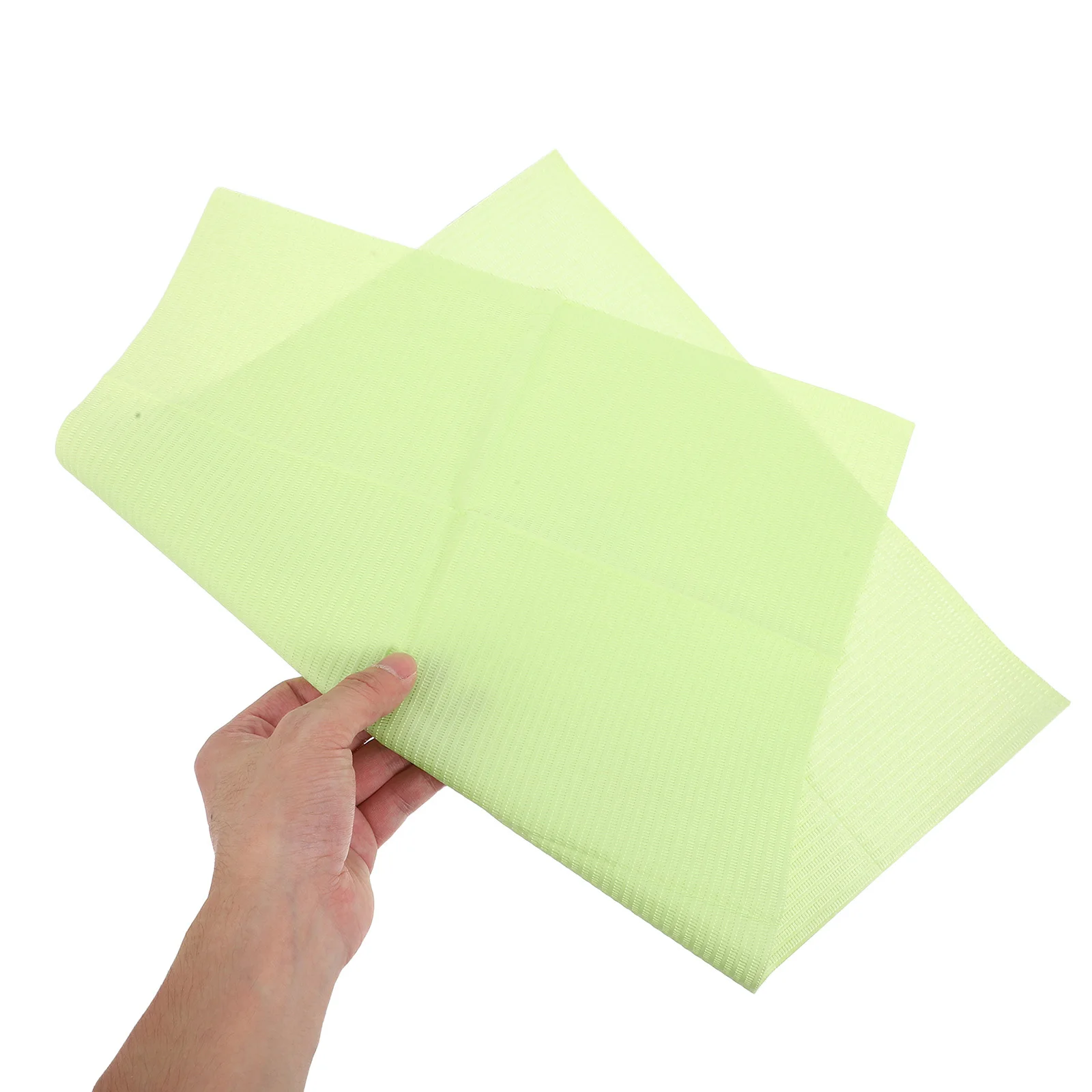 

125Pcs Disposable Dental Bibs Waterproof Paper Bibs Absorbent Oral Care Nail Art Manicure Mat for Tattoo