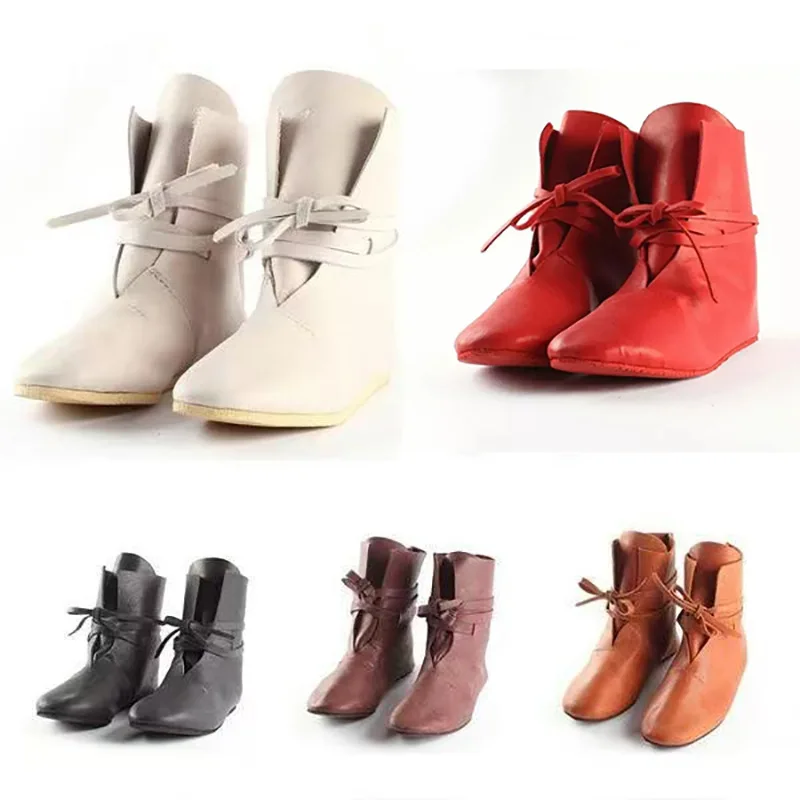 

New European And American Cosplay Viking Boots Medieval Renaissance Accessory Shoes Festival Larp Boot For Men Women