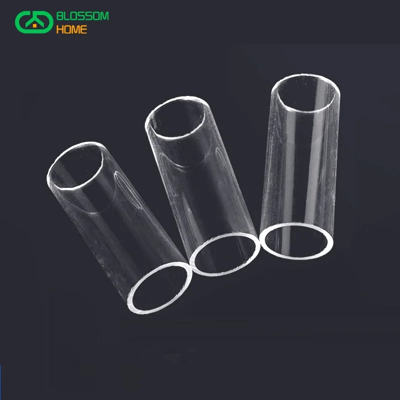 80mm OD x 70mm ID Transparent Round Acrylic Tube Plexiglass PMMA Material Through Pipe 250mm Length