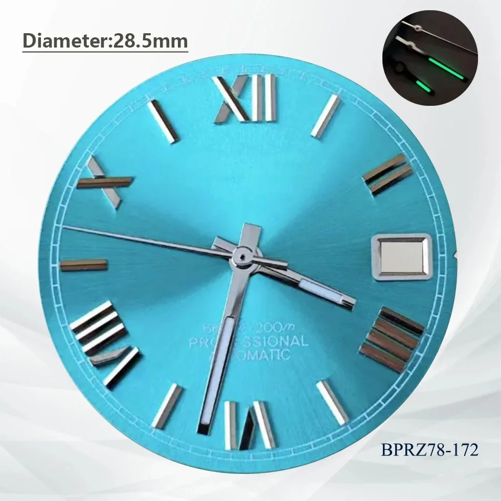 Watch Accessories 28.5mm NH35 S Logo High-Quality Products Rome Number Logo Dial Suitable for NH35 NH36 Movement Repair Tools