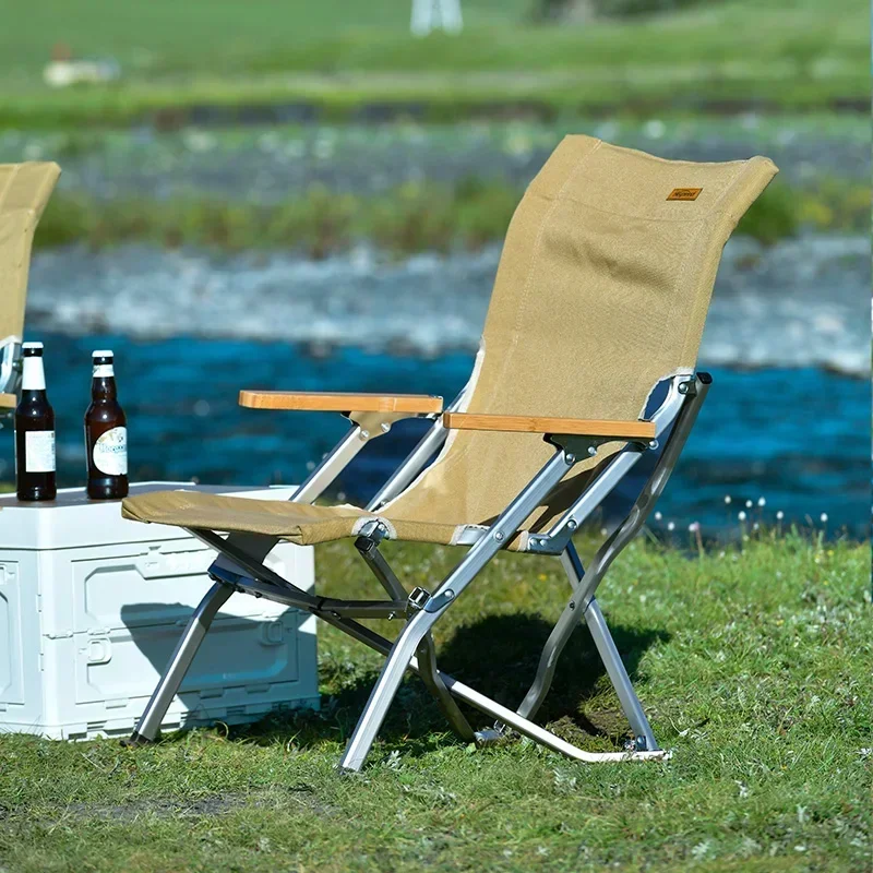 

Outdoor Travel Relax Lightweight Folding Camping Chair Canvas Foldable