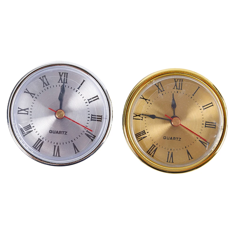 High Quality Classic Clock Craft Silent Accurate Quartz Movement 65mm Round Clocks Head Insert Roman Number Little Clock