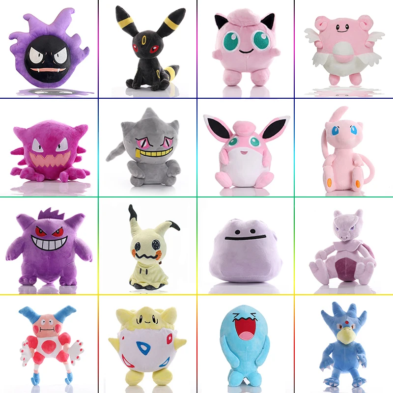 Nieuwe Pokemon Gengar Gastly Togepi Knuffels 20 cm Pokémon Togetic Dragonite Mew Gevulde Pop Kinderen Verjaardagscadeautjes Blissey Plushie